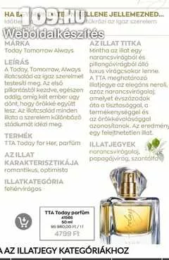 TTA Női Avon parfümök